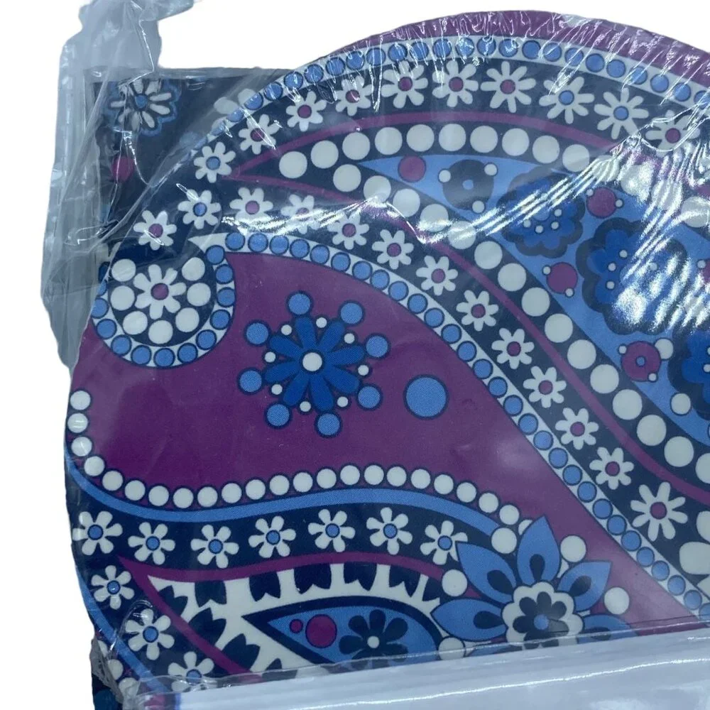 Vera Bradley Happy Hour Set Boysenberry Place Cards Coasters Cocktail Napkins‎